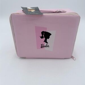 Barbie Pink Vinyl Zippered Travel Case with Handle 2005 Schylling NEW Vintage